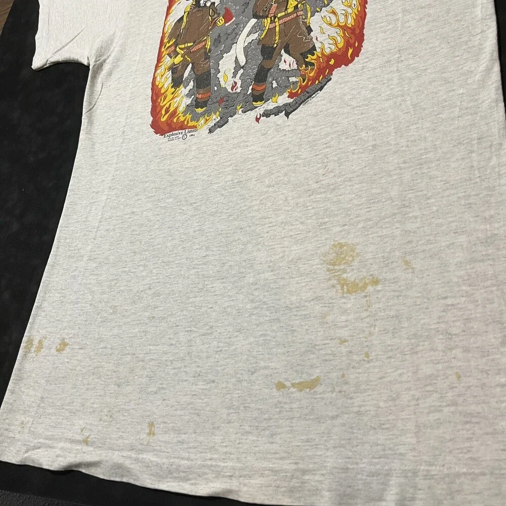 Firefighter Shirt Vintage NYFD 80s 90s NYPD Thrash Firemen American New York